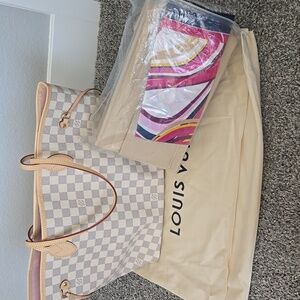 Neverfull Damier Azur MM/base shaper